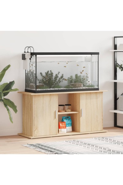 Concept Suport acvariu, stejar sonoma, 121x41x58 cm, lemn prelucrat