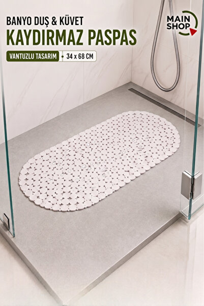 MAİN SHOP Covoraș de duș sigur și anti-alunecare - Covoraș de baie cu ventuză...