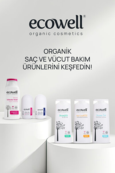 Ecowell Organik Intim Temizleyici, Vegan, Genital Bölge Koku Önleyici, Ph Dengeleyici Yıkama Jeli, 200 ml