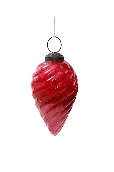 Yargıcı Cam Asimetrik Yılbaşı Ağaç Süsü (10 cm)
