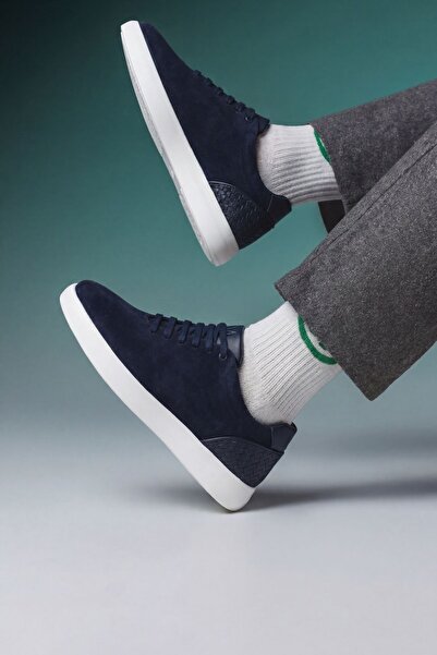 Valmenti Erkek Hakiki Deri Lacivert Süet Sneakers & Spor Ayakkabı
