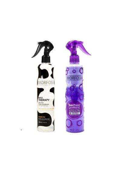 Morfose Çift Fazlı Fön Suyu Keratin 400 ml Milk Therapy Çift Fazlı Fön Sütü 4...