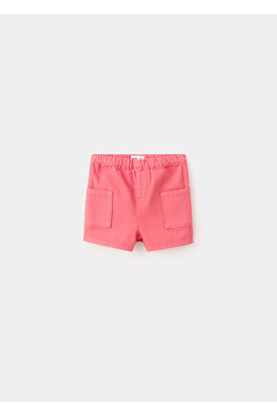 MANGO Baby Cep detaylı denim şort