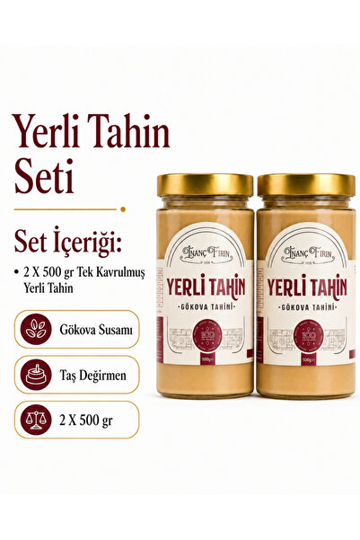 İNANÇ FIRIN Yerli Tahin 2’li Paket | 500 gr x 2 | Katkısız Doğal Taş Değirmen