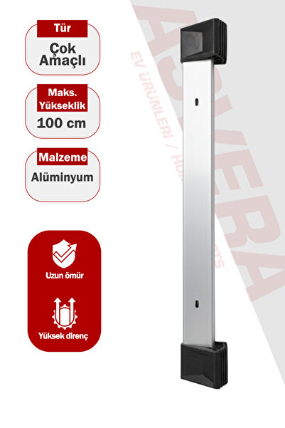 ASVERA Elmas Seri - Çok Amaçlı Alüminyum Merdiven Destek Ayağı – Kaymaz Uçlu,...
