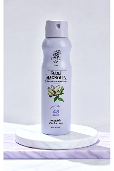Rebul Magnolia Kadın Sprey Deodorant 150 ml - 48 Saat Etkili, Alkolsüz, Iz Bı...