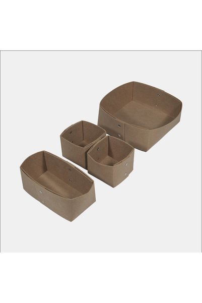 Less Home Felt Stapled Drawer Organizer Set of 4