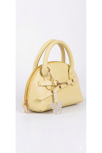 cantamella Çantamella Butterfly Charm Gift Small Size Long Strap Shoulder Bag Available as a Handbag