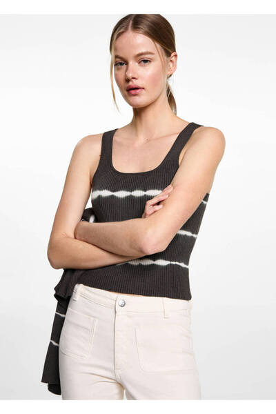Mango Teen Batik desenli bluz