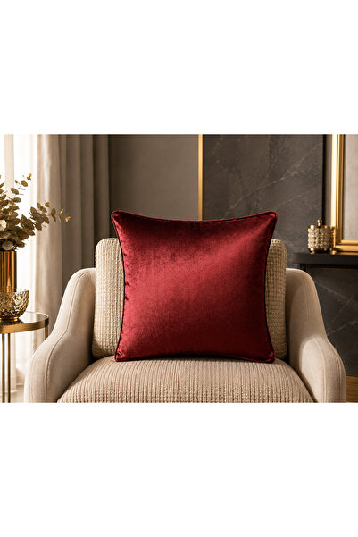 Exclusive Imported Atlas Burgundy Color Pillow Case 43x43cm