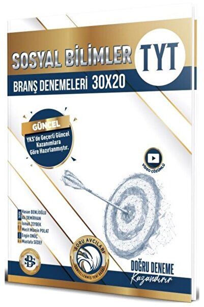 Anla Kazan Yayınları BilgiSarmal 2026 TYT Sosyal Bilimler 30 x 20 Branş Denem...