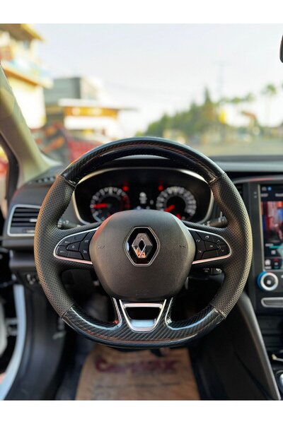 STİLİX GARAGE Megane 4 İCON Kasaya Uygundur Araca Tam Uyumlu Dikmeli Direksiy...