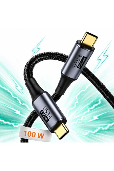 Timebox Cablu de date și încărcare rapidă USB4 100W 40Gbps Tip-C la 8K 4K 60h...