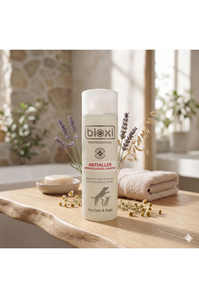 Bioxi Kedi ve Köpekler İçin Nazik, Hipoalerjenik Dermatolojik Şampuan 200 ml