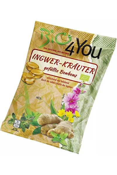 BIO4YOU Tachine organice de ghimbir și plante, 75g Bio 4 You