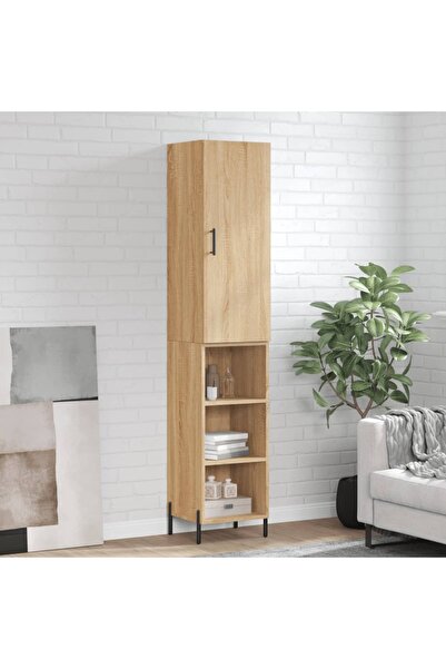 Concept Dulap înalt, stejar sonoma, 34,5x34x180 cm, lemn prelucrat