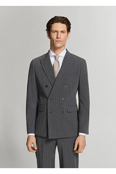 MANGO Man Slim fit Monaco kruvaze blazer ceket