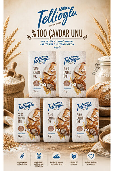 tellioğlu Çavdar Unu 5x1 Kg