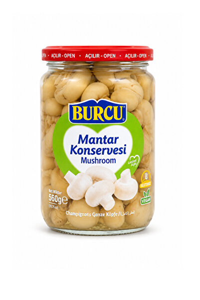 BURCU Bütün Mantar Konservesi 560 gr