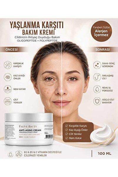 FALİVE BEAUTY Gençleştiren Botox Etkili Yaşlanma Karşıtı Ve Kırışıklık Karşıt...