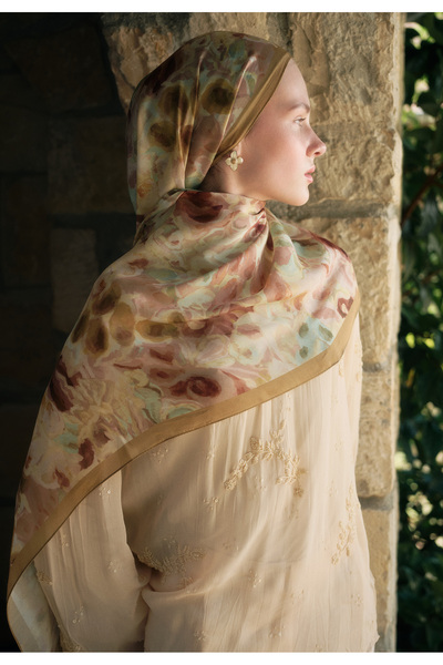 Freshscarfs Soft Sarı Astra Floş Viskon Şal