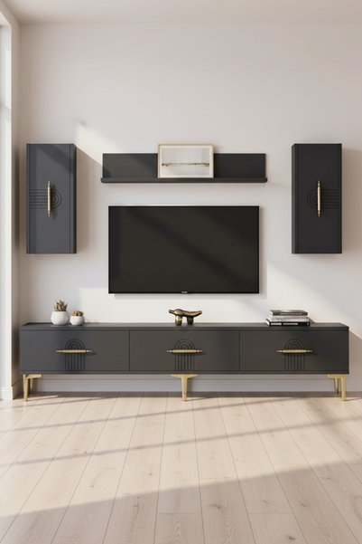 cnyr TVR1815A - İDA TVR180 ÜNİTESİ TAKIM ANTRASİT 180CM