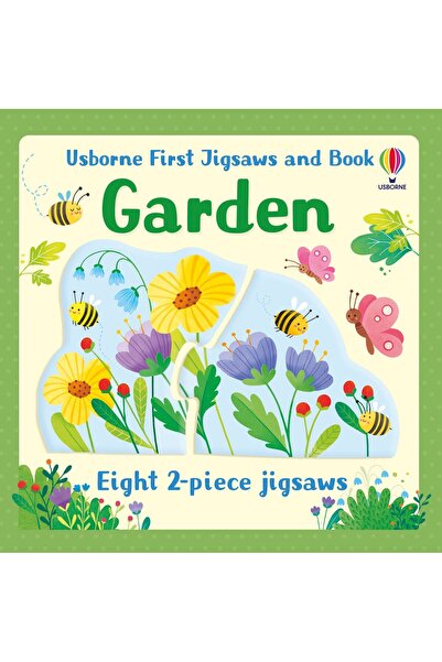 Usborne Children's book - First Jigsaws And Book: Garden