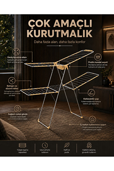 NOKHBA Nk-550 Elizabeth Çamaşır Kurutmalığı