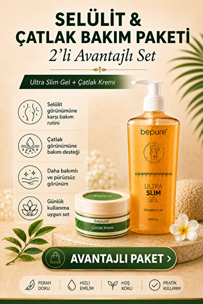 Bepure Selülit Giderme ve İncelme Jeli 250ML , Çatlak Gidermeye Yardımcı Krem...