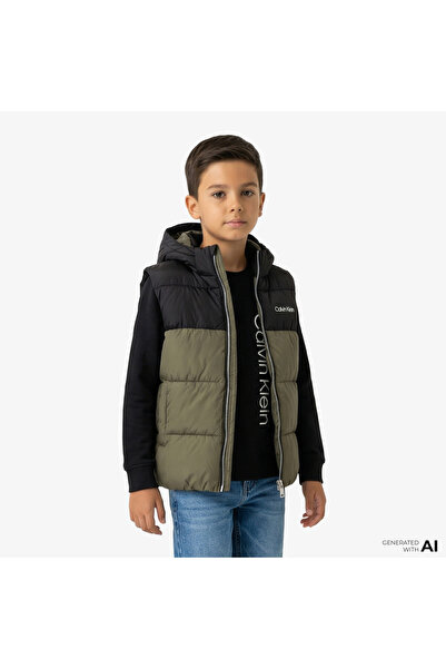 Calvin Klein Çocuk Yeşil Yelek