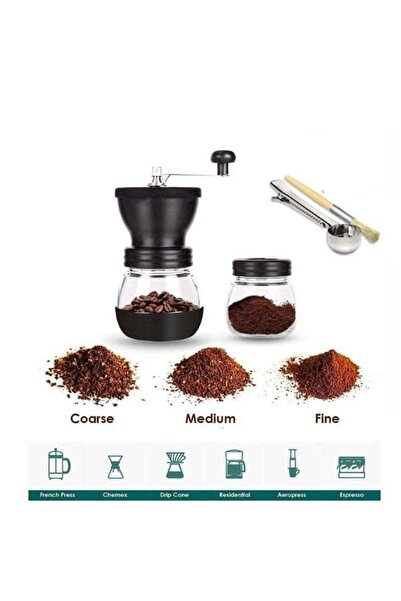 Arabest Manual Coffee Grinder,Stainless Steel,Adjustable Ceramic Burr,Portabl...