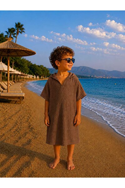 My Kids Wear Boy's Muslin Beach Poncho 12795