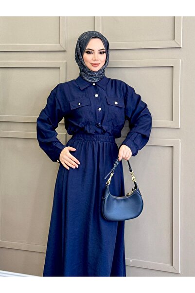 ALLİNOFFİCİAL Modal Tunnel Waist Skirt Set