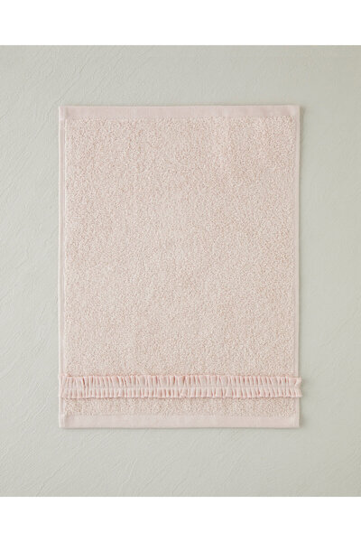 English Home Soft Ruffle Pamuk El Havlusu 30x40 cm Pudra