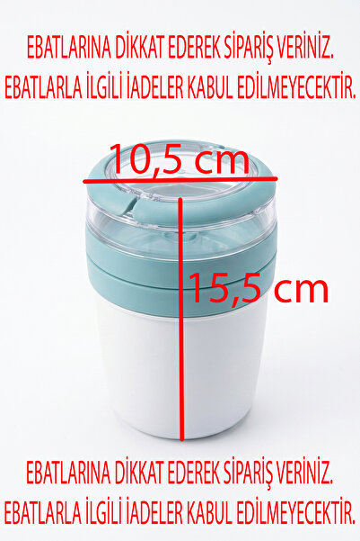 Emofom Mixmego Muesli Container 650 ml Yogurt Oat Storage Container Nutrition Container Soup Container with Carry Handle