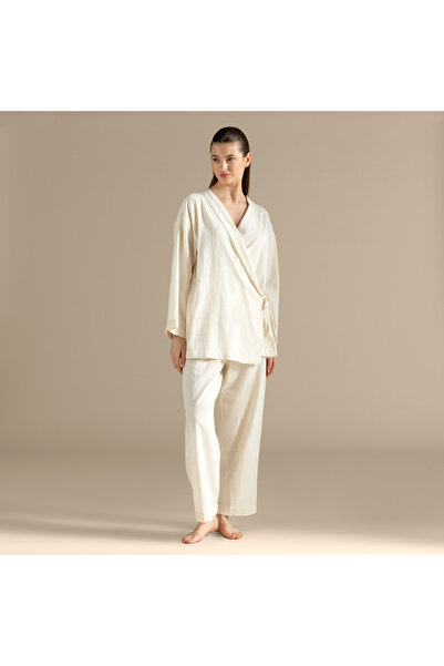 Chakra Patrızıa Dressing Gown Ecru