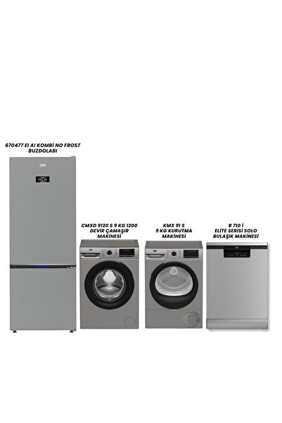 Beko 670477 EI BUZDOLABI - CMXD 9120 S ÇAMAŞIR - KMX 91 S KURUTMA -