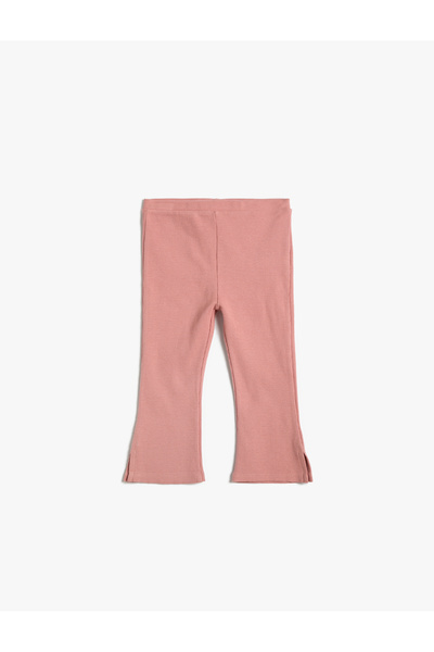 Koton Basic Flare Leg Tights Corduroy Cotton