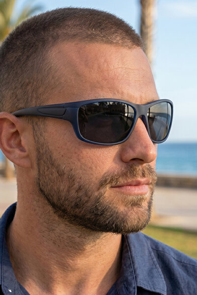 sun factory نظارات شمسية للرجال من نوع UV400 مع فلتر مستقطب غير لامع باللون ا...