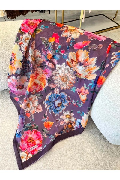 Modario Si̇yane Natural Scarf Pattern 4 - 8