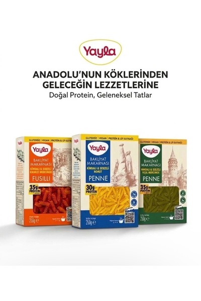 Yayla GLUTENSİZ VE PROTEİNLİ AİLE PAKETİ 3'LÜ