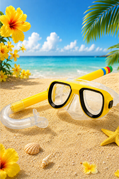 Janva Deniz Havuz Yüzme Seti Gözlük ve Snorkel Seti (1 adet) (Çocuk ve Gençle...