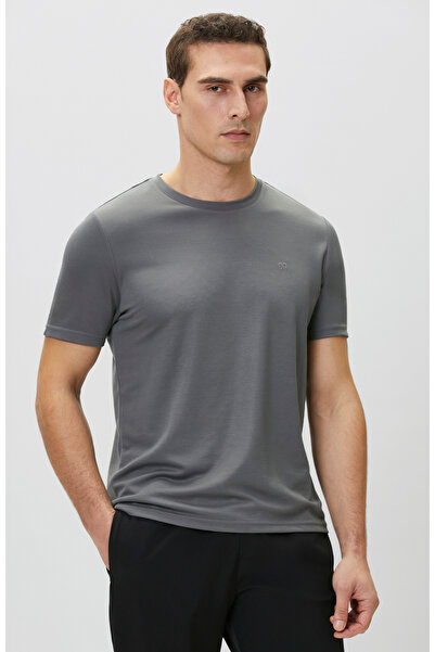 Network Antrasit Pike Desen Basic T-shirt