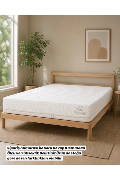 tıklasepetim %100 Pamuk Organic Cotton Mellowtex Fermuarlı Yatak Kılıfı – Tam...