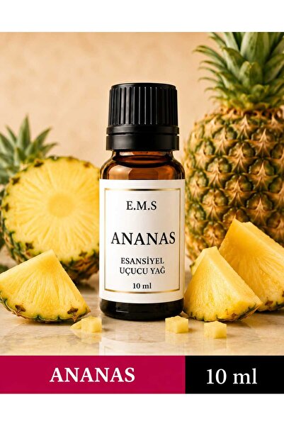 E.M.S AVM ANANAS ESANSİYEL Uçucu Yağ Buhurdanlık Yağı Difüzör Esansı Oda Koku...