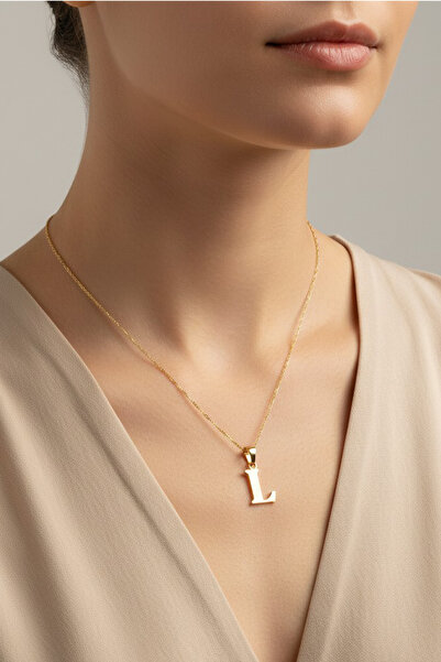 XUPING JEWELRY Style Pearl/Xuping Jewelry L Flat Letter Necklace