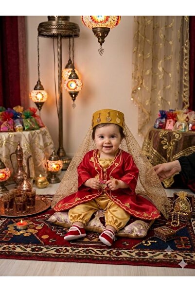 biyan collection Kız Bebek Mevlütlük Bindallı Kına Takımı Kınalık Set 6 Ay Kı...