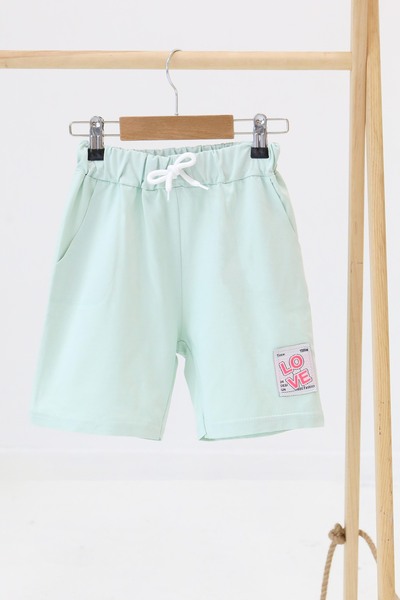LC Waikiki Kız Çocuk Mint Baskılı Şort - 27332
