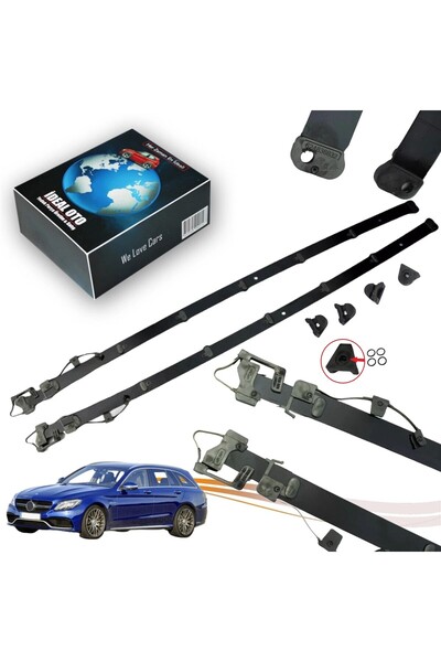 İDEAL OTOMOTİV Mercedes C W205 Sunroof Sunroof Cam Tavan Tamir Seti - 57 Cm