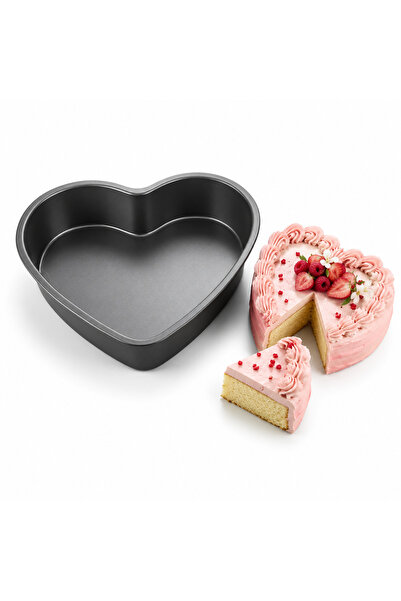 Blackstone Heart Shaped Cake Pan - Nonstick Carbon Steel Baking Mold for Vale...